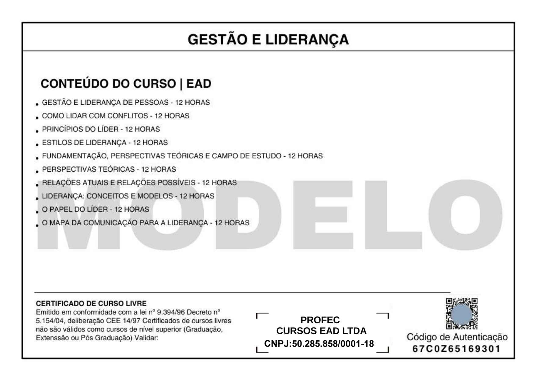 Certificado Verso
